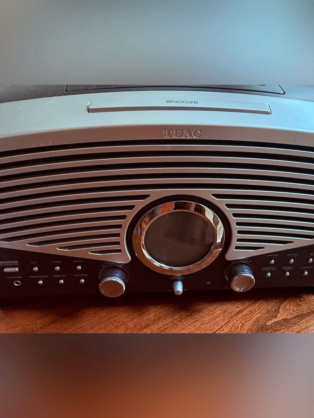 Vintage TEAC Retro CD Clock Radio Stereo + Rockabye Baby Beatles & Eagles CDs